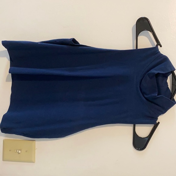 Large express collared navy tank top. - Picture 1 of 2